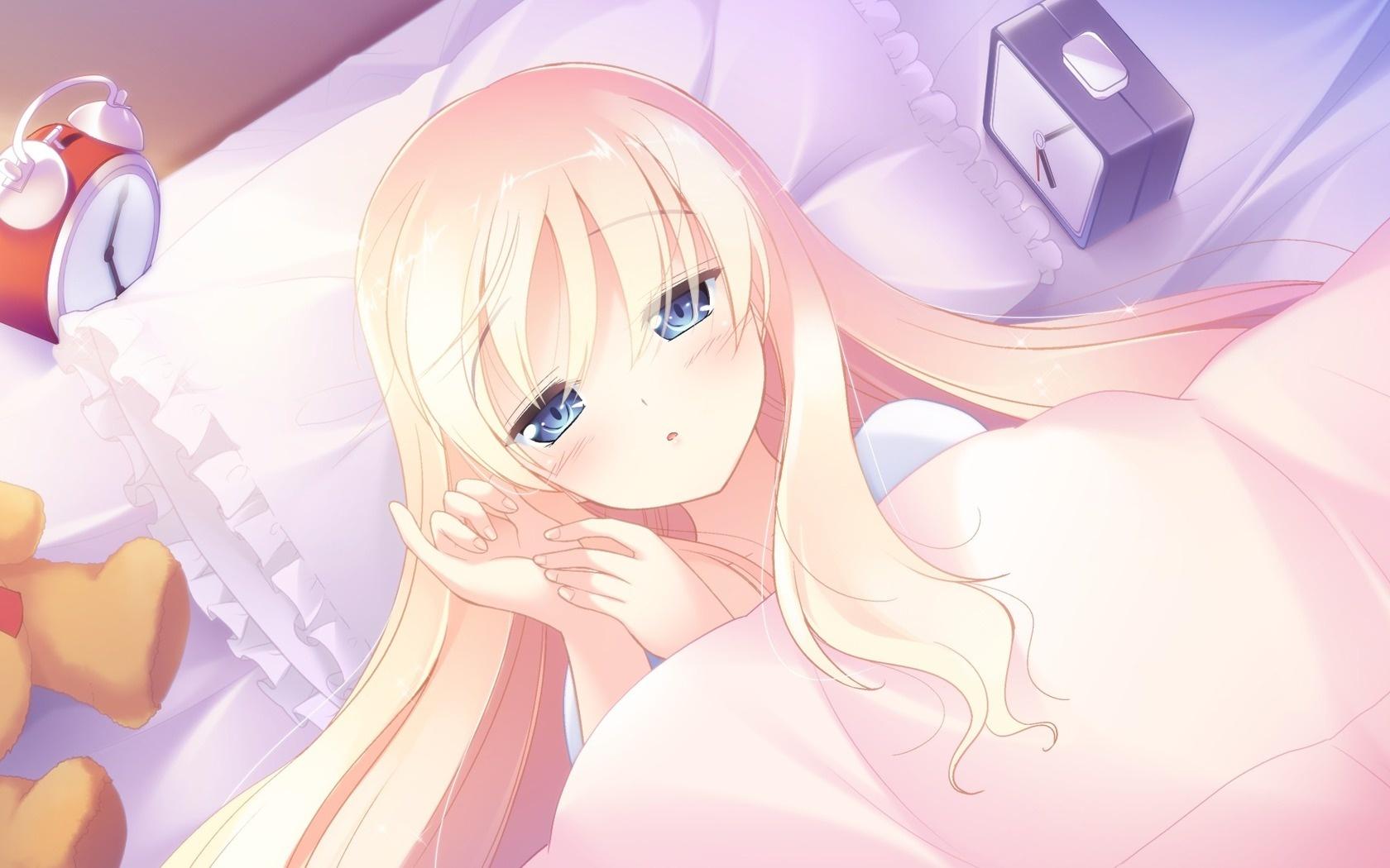 1680x1050 Wallpaper Anime Girl Alarm Clock Anime Girl