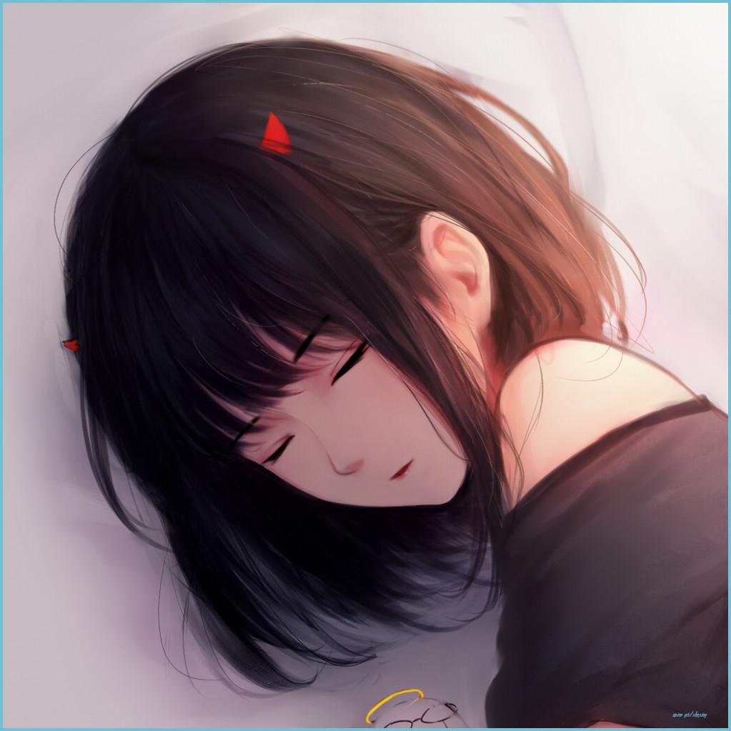 Anime girl sleeping and pink anime 748753 on animeshercom