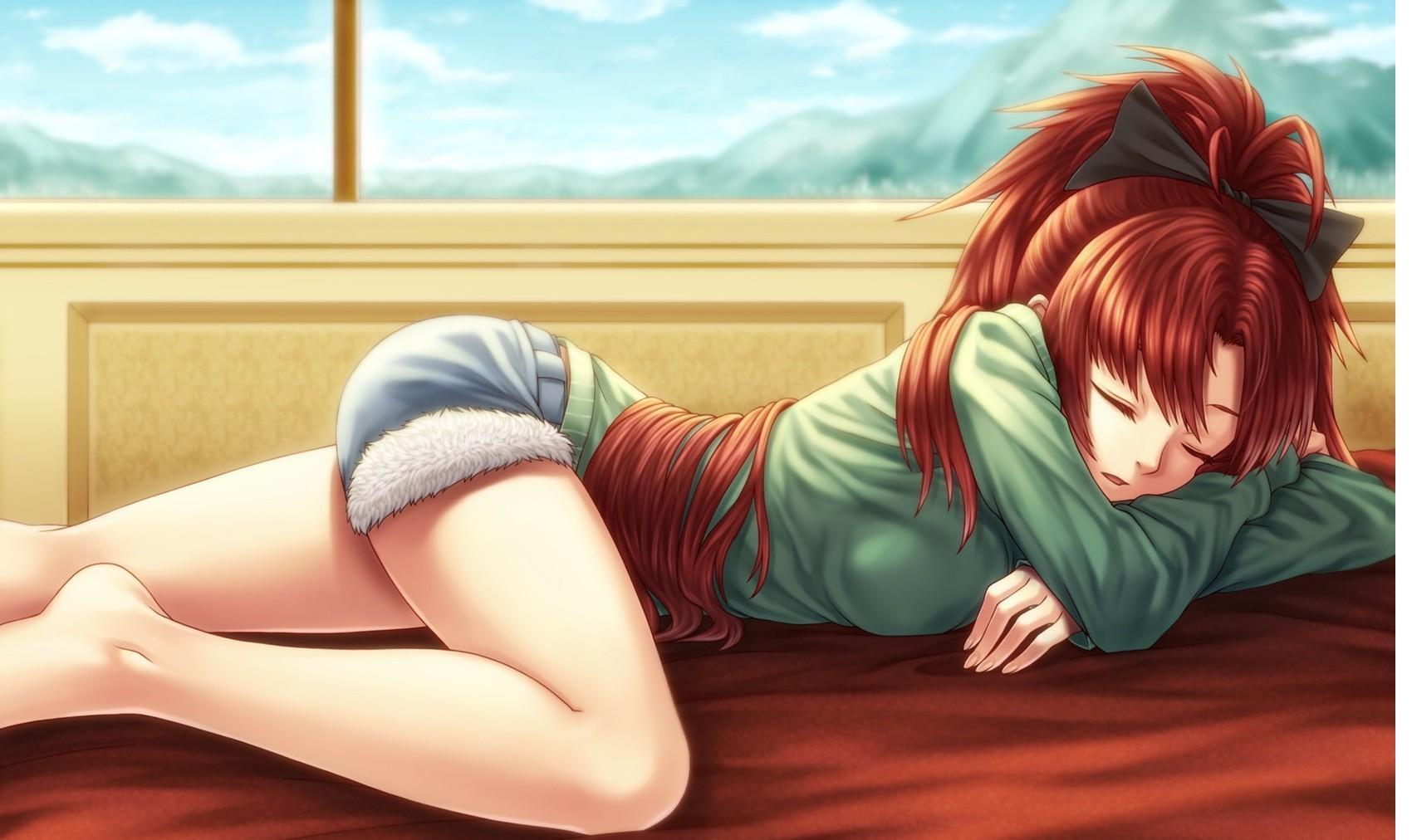 1700x1012 Anime Girl Sleeping Wallpaper