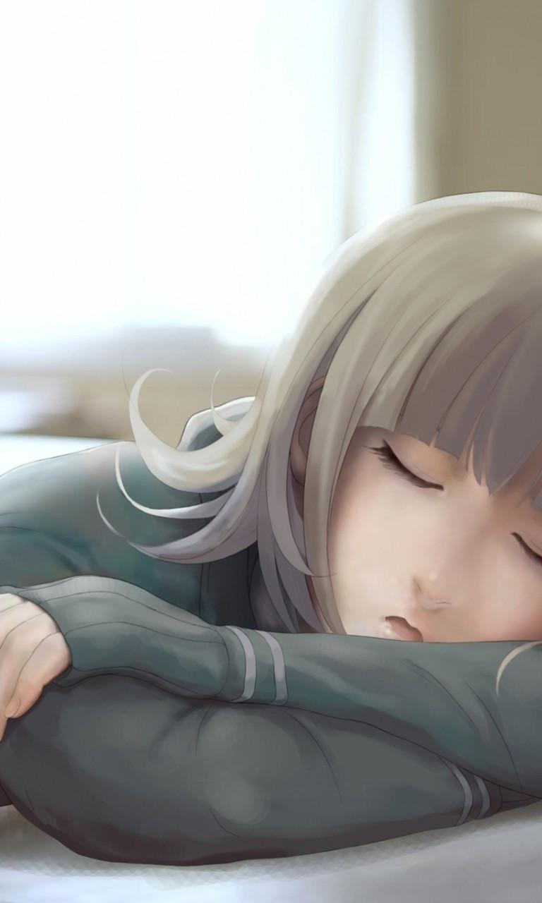 768x1280 Download 768x1280 Anime Girl, Sleeping In Class Wallpaper for Galaxy SIV, Nokia Lumia Acer Picasso