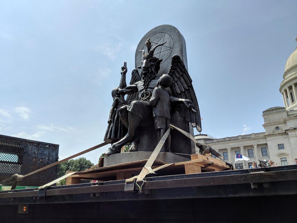 1024x768 Ten Commandments statue OK, but Satanic Temple's goat god isn't welcome at Arkansas Capitol
