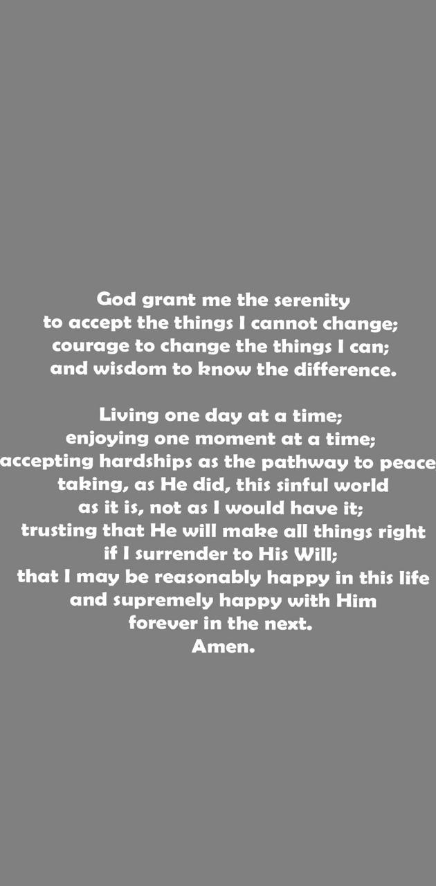 630x1280 Serenity Prayer wallpaper