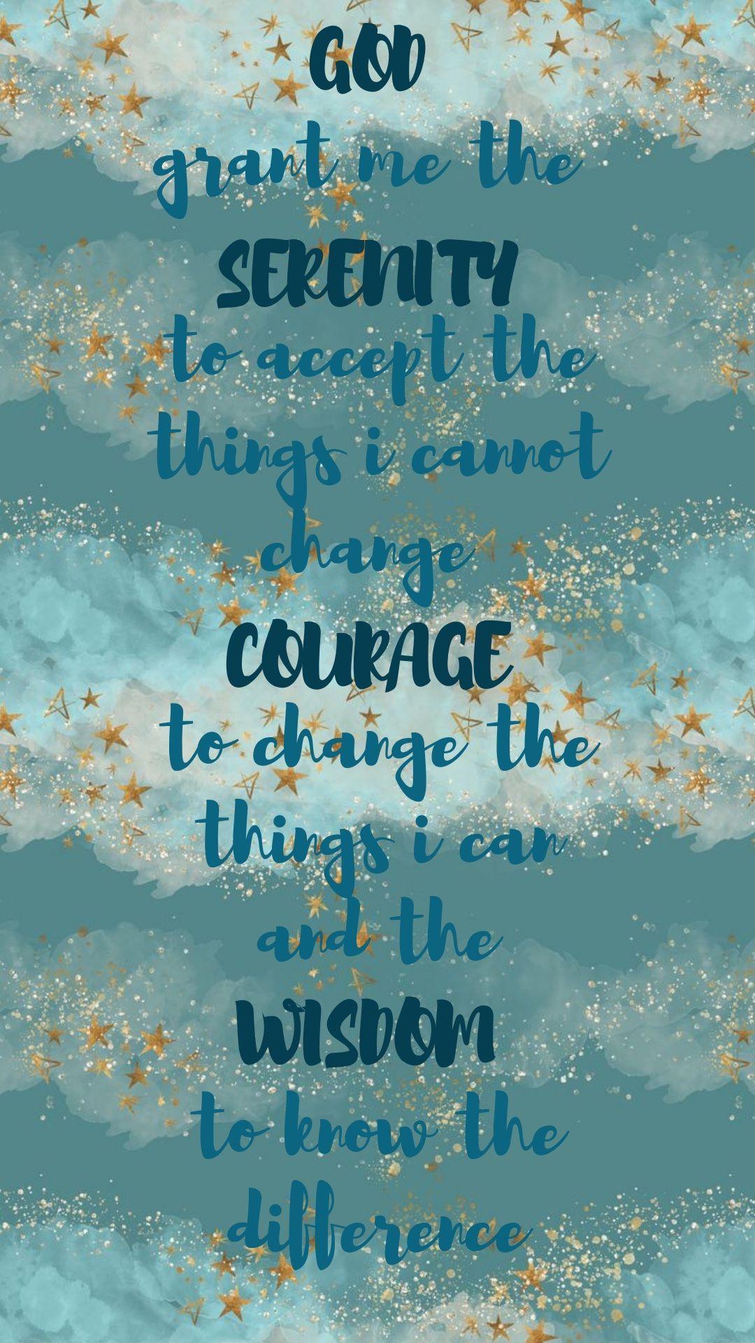 1080x1920 Serenity Prayer Wallpaper HD Wallpaper