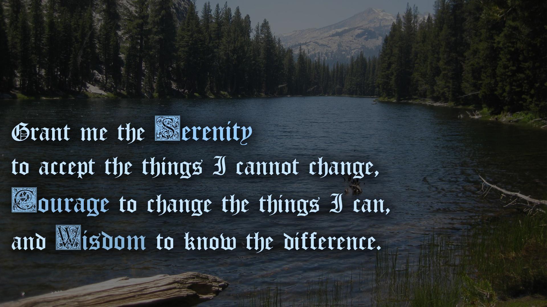 1920x1080 Serenity Prayer Background