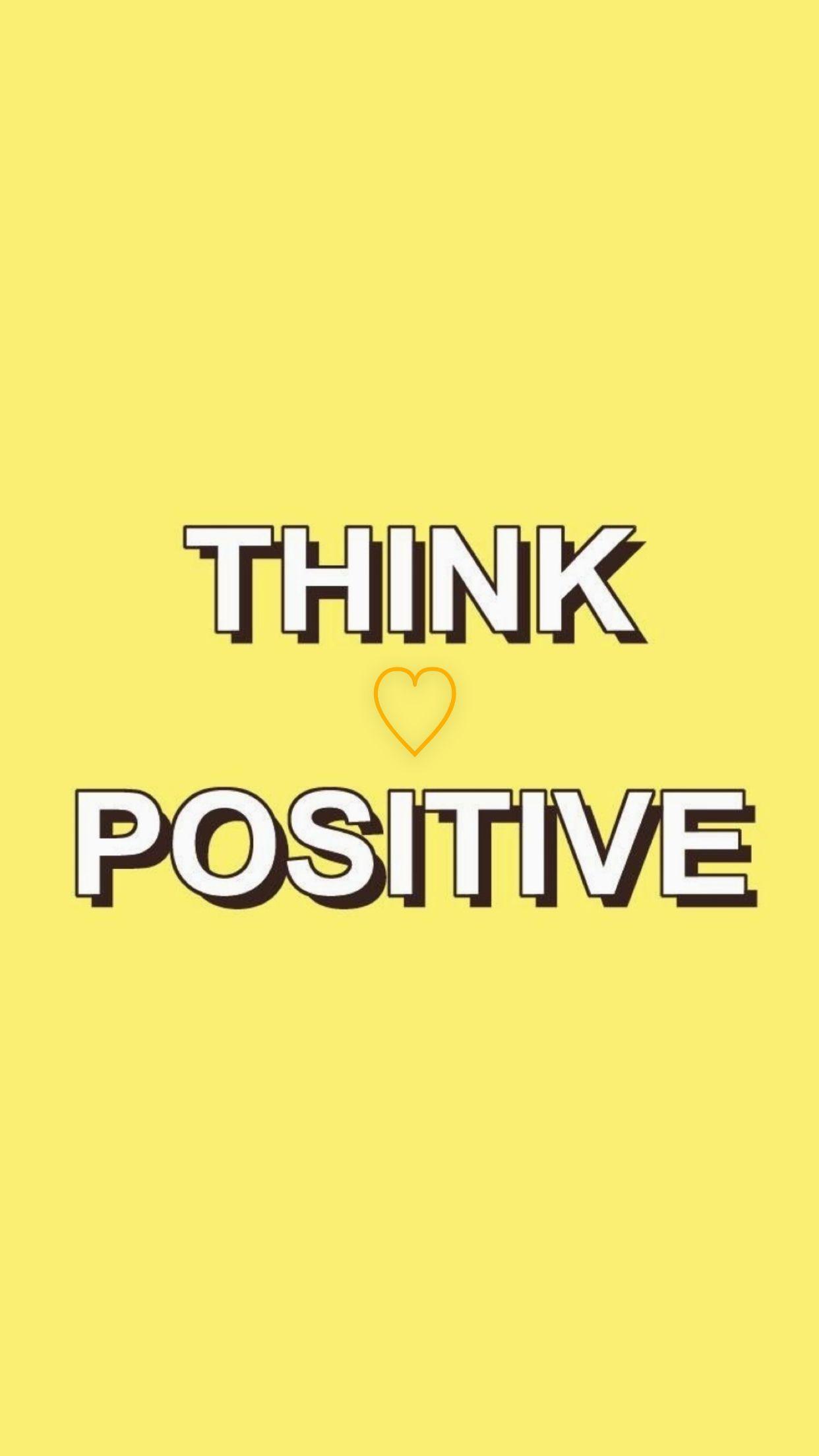 1242x2208 Positive #yellow aesthetic wallpaper iphone vans. Positivity, Positive wallpaper, Inspirational quotes