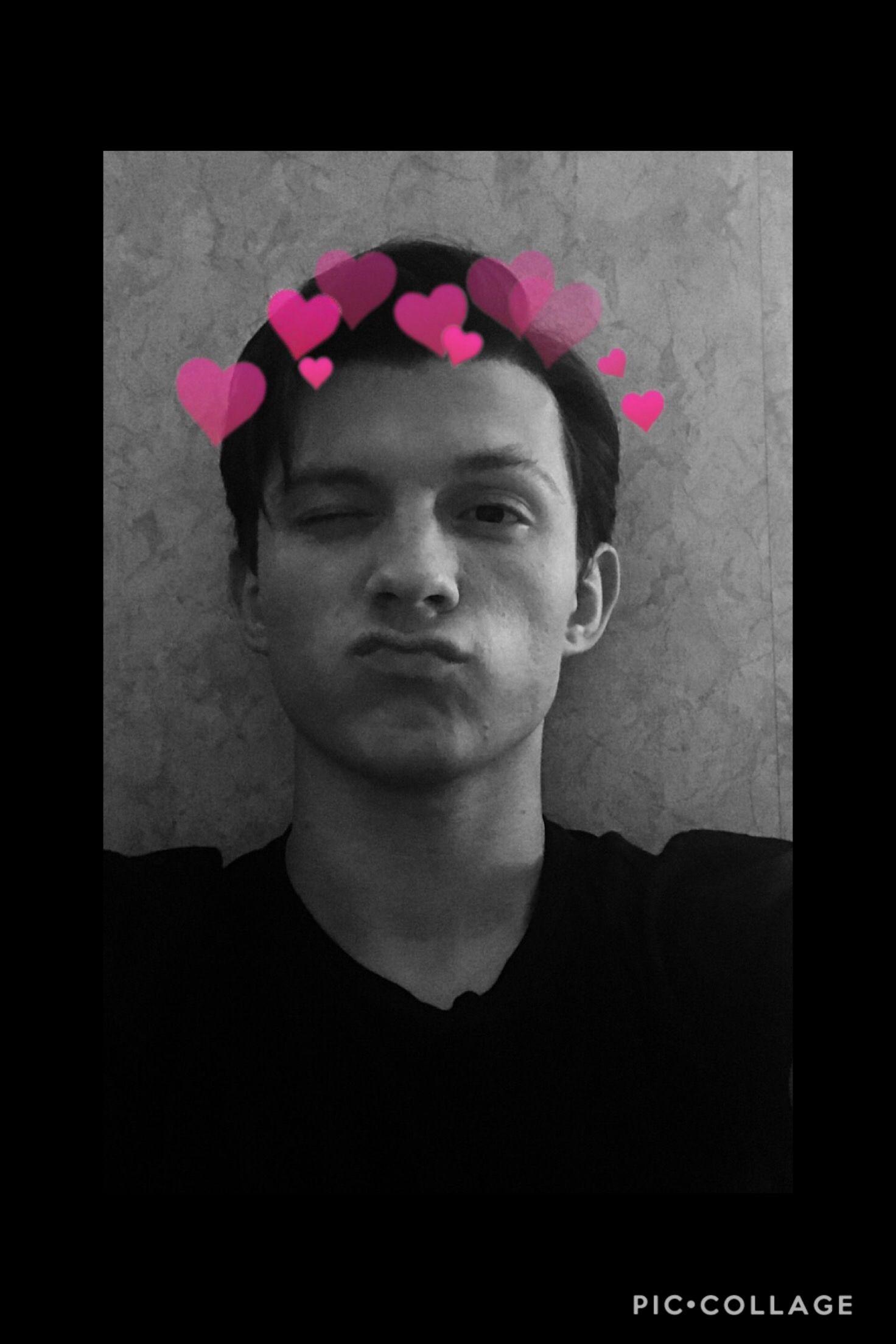 1472x2208 Added some cute hearts. (Also makes an adorable wallpaper!). Tom holland imagines, Tom holland, Tom holland peter parker