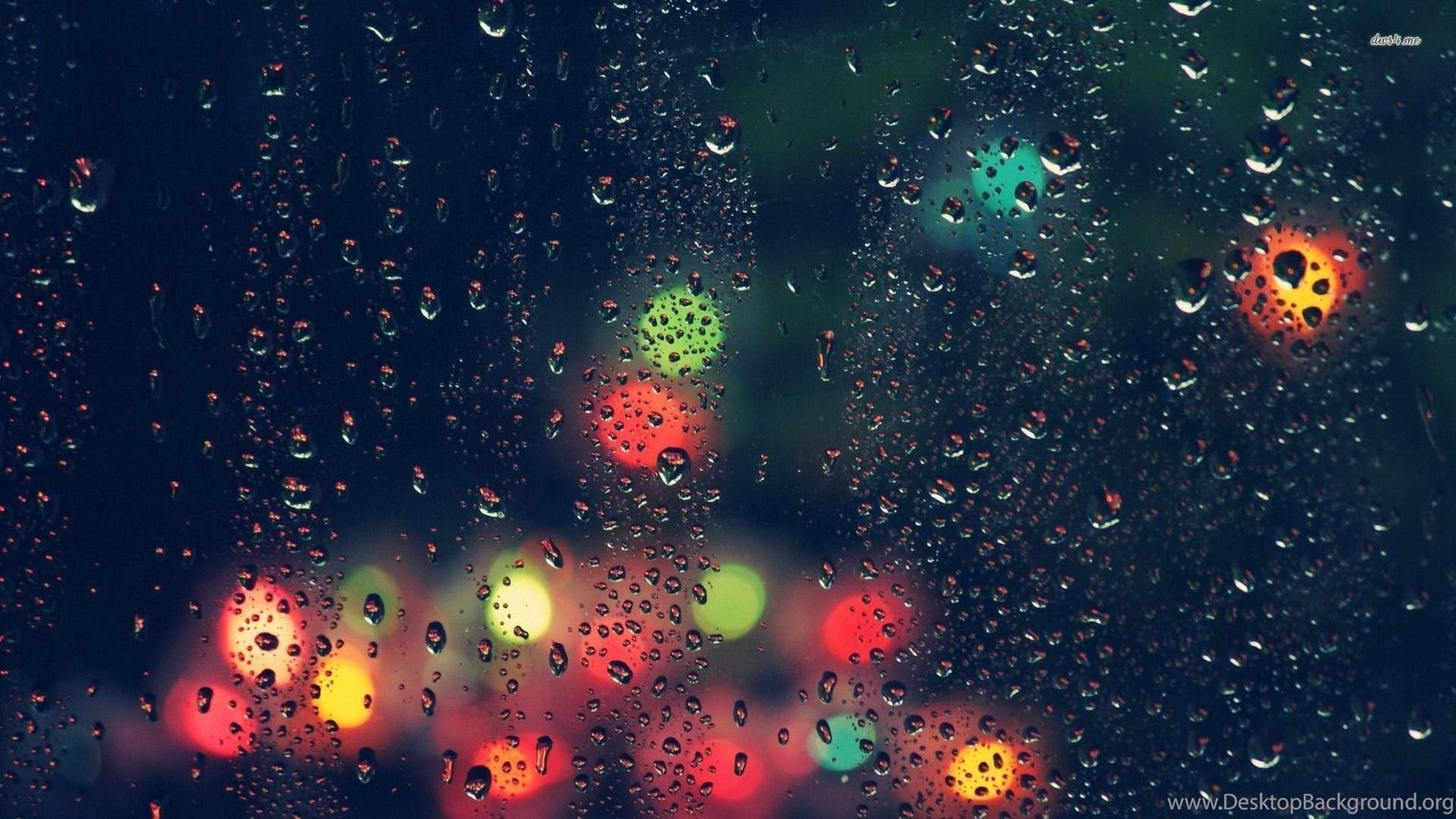 1920x1080 City Lights Beyond The Rainy Window Wallpaper Photography. Desktop Background