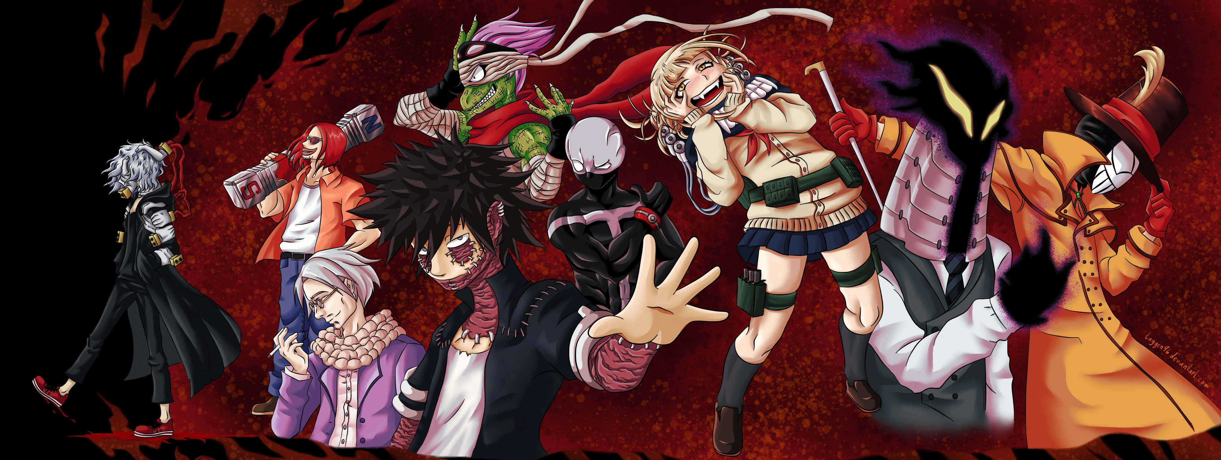 4080x1538 Tomura Shigaraki, Kurogiri (Boku No Hero Academia), Himiko Toga, Dabi (Boku No Hero Academia), Atsuhiro Sako, Shuichi Iguchi, Kenji Hikiishi, Jin Bubaigawara, Giran (Boku No Hero Academia) wallpaper. Mocah HD Wallpaper