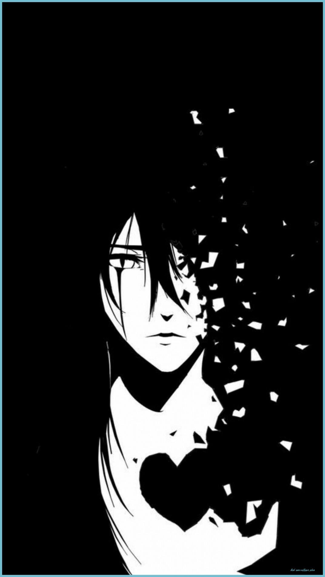 1073x1906 Anime Black And White IPhone Wallpaper Free Anime Black And Anime Wallpaper iPhone