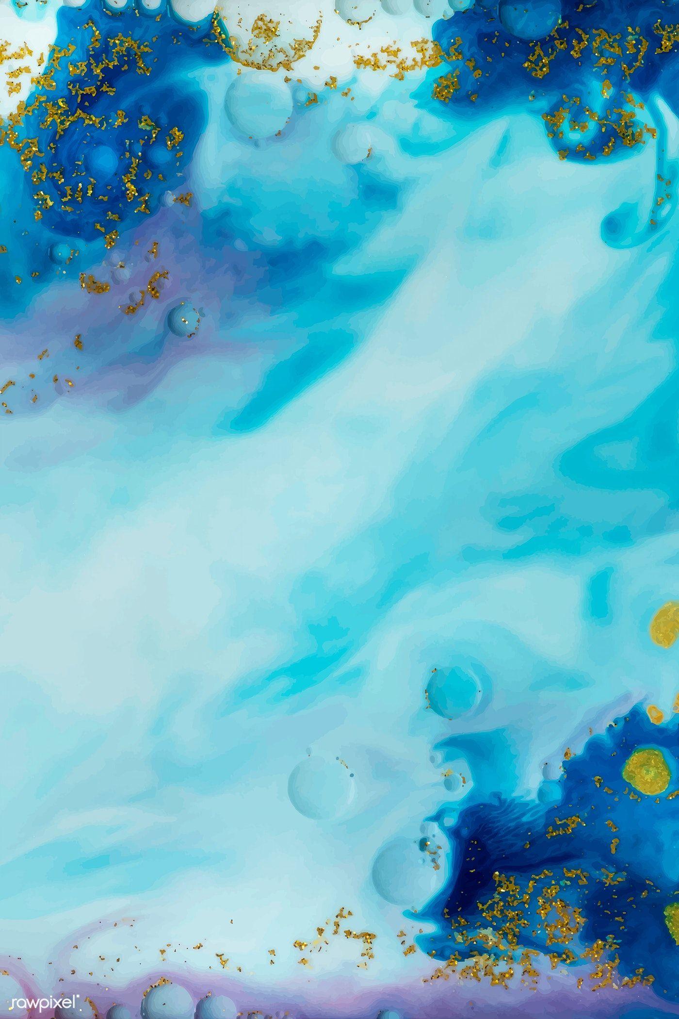 1400x2100 Watercolor Blue Green Background HD