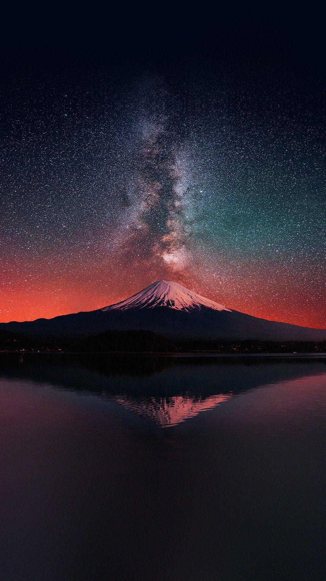 1080x1920 Mountain At Night Wallpaper