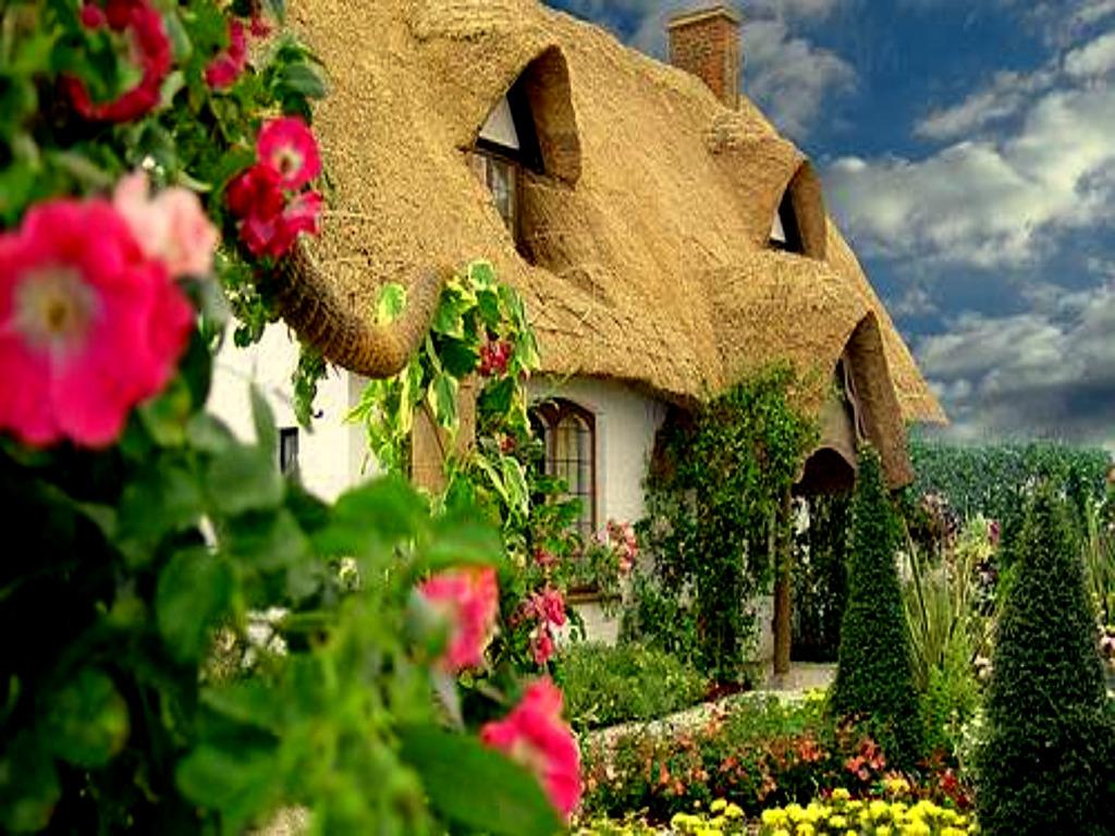 English Cottage Garden Wallpapers - Top Free English Cottage Garden ...