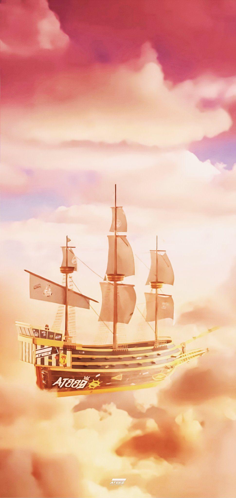 970x2048 ateez locks on Twitter. Boat wallpaper, Kpop background, Illusions