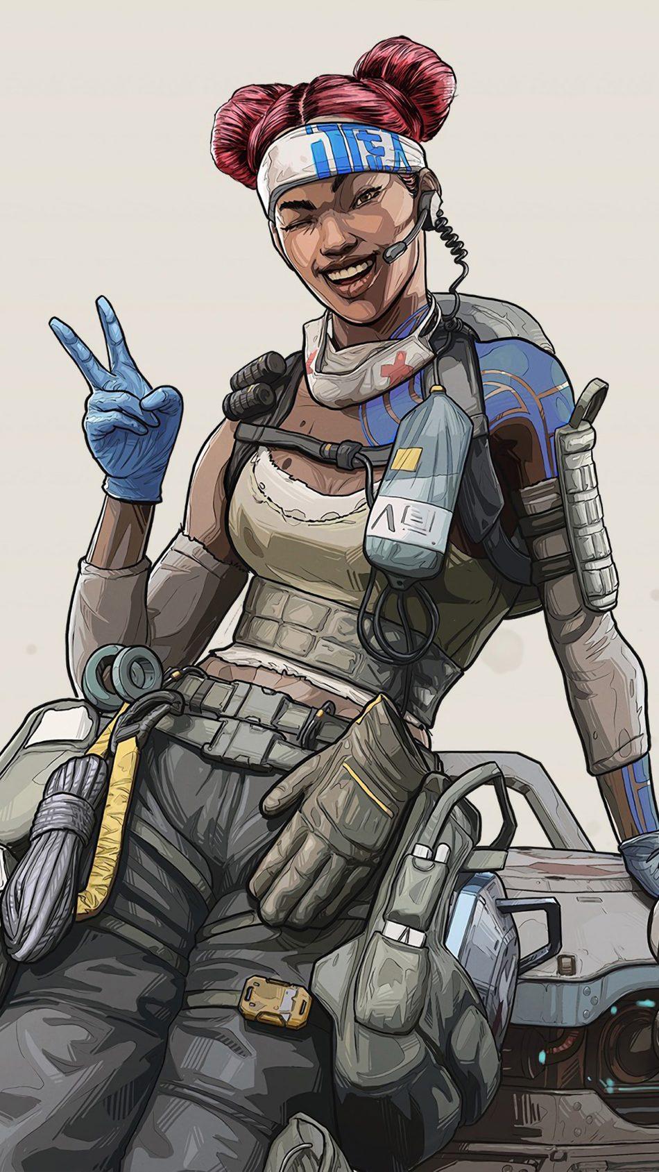 950x1689 Lifeline Apex Legends 4K Ultra HD Mobile Wallpaper