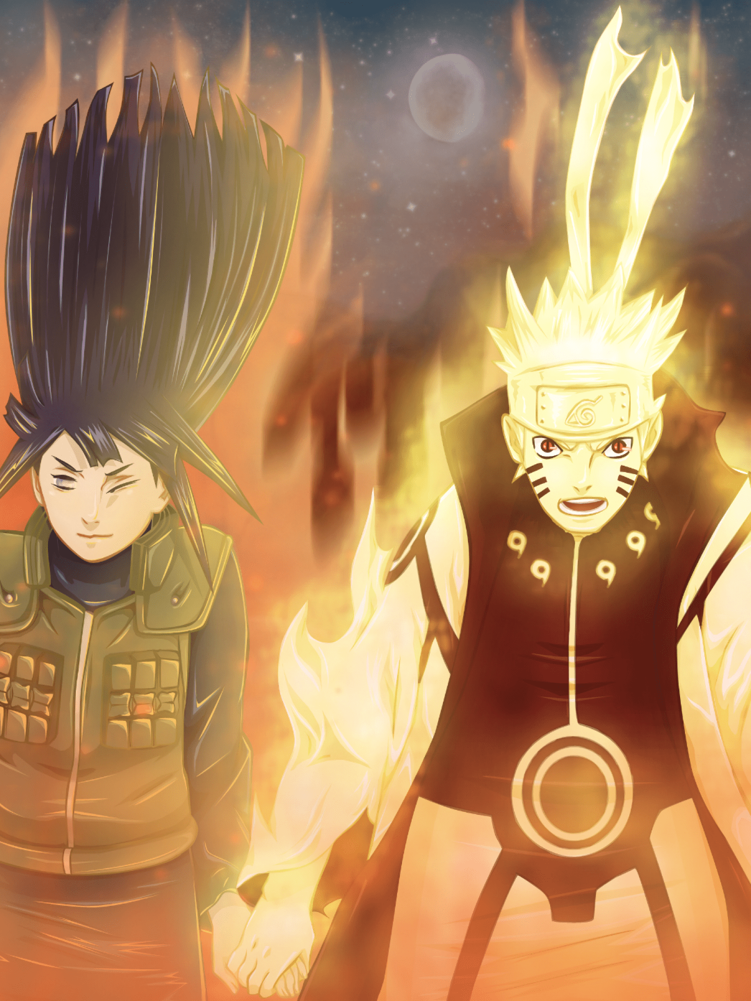 1536x2048 Download 1536x2048 Naruto, Naruto X Hinata, Chakra Wallpaper for Apple iPad Mini, Apple IPad 4