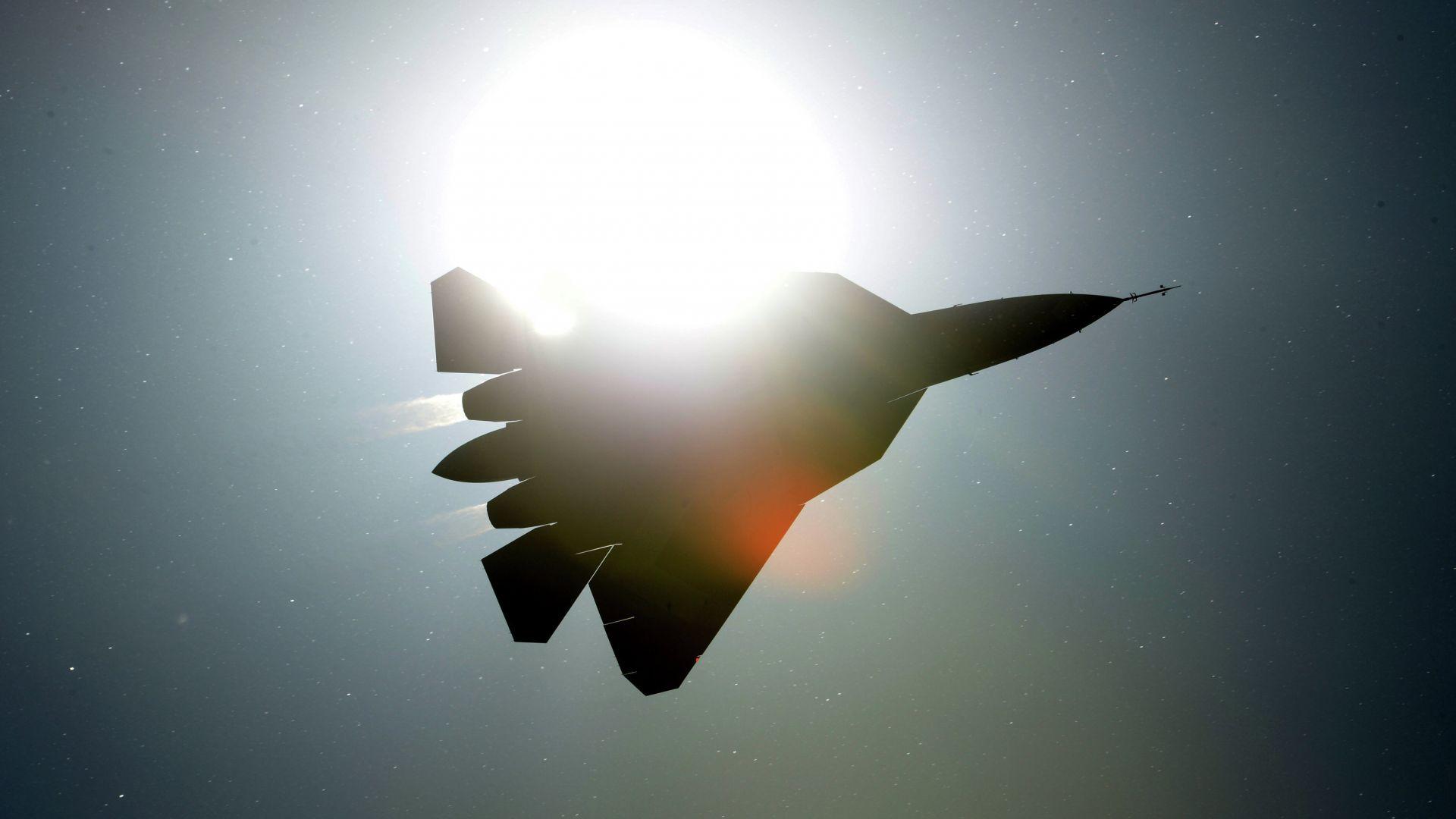 1920x1080 Wallpaper PAK FA T- fighter aircraft, Russian army, Russian air force, Military