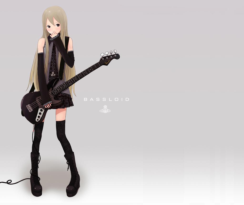 1024x860 Anime Guitar Girl Wallpaper