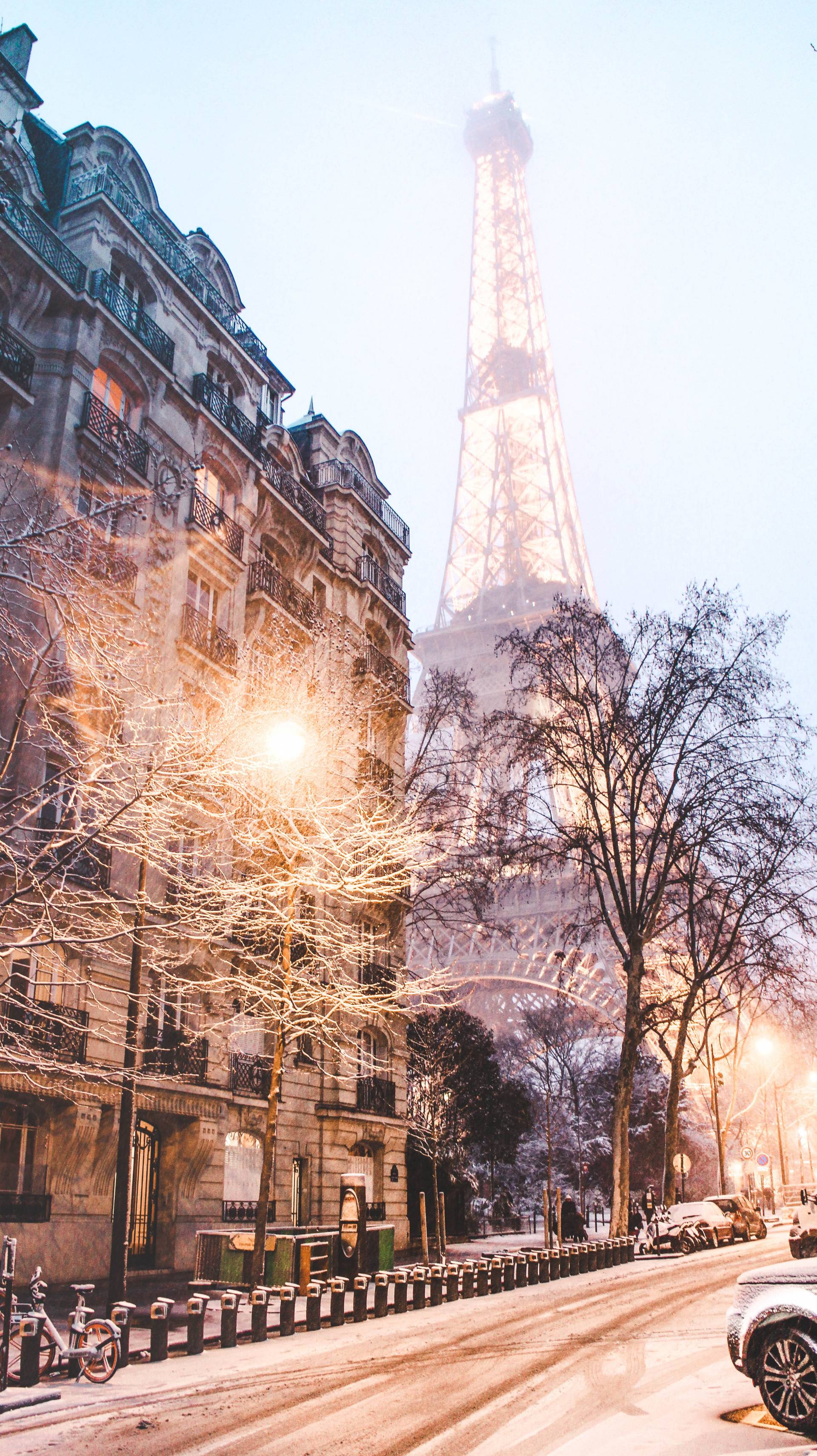 1920x3418 iPhone X Wallpaper Winter City