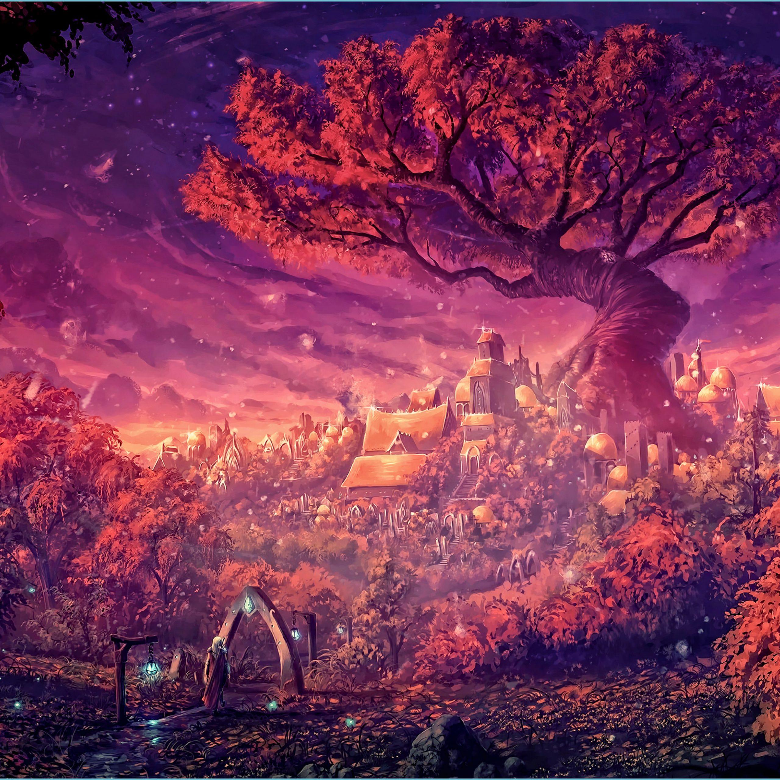 2560x2560 Dreamy Forest Painting Art 114k, HD Artist, 114k Wallpaper, Image Art Wallpaper