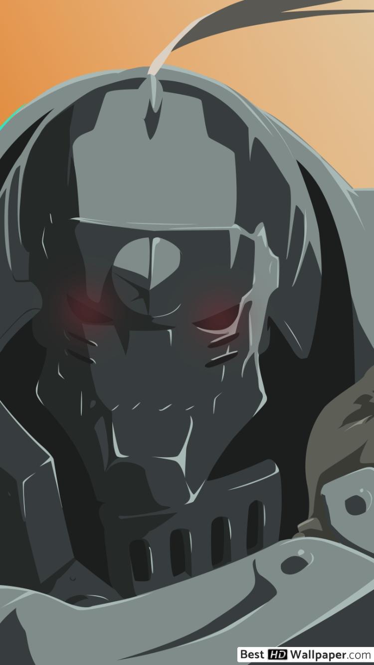750x1334 Fullmetal Alchemist Elric Minimalist HD wallpaper download