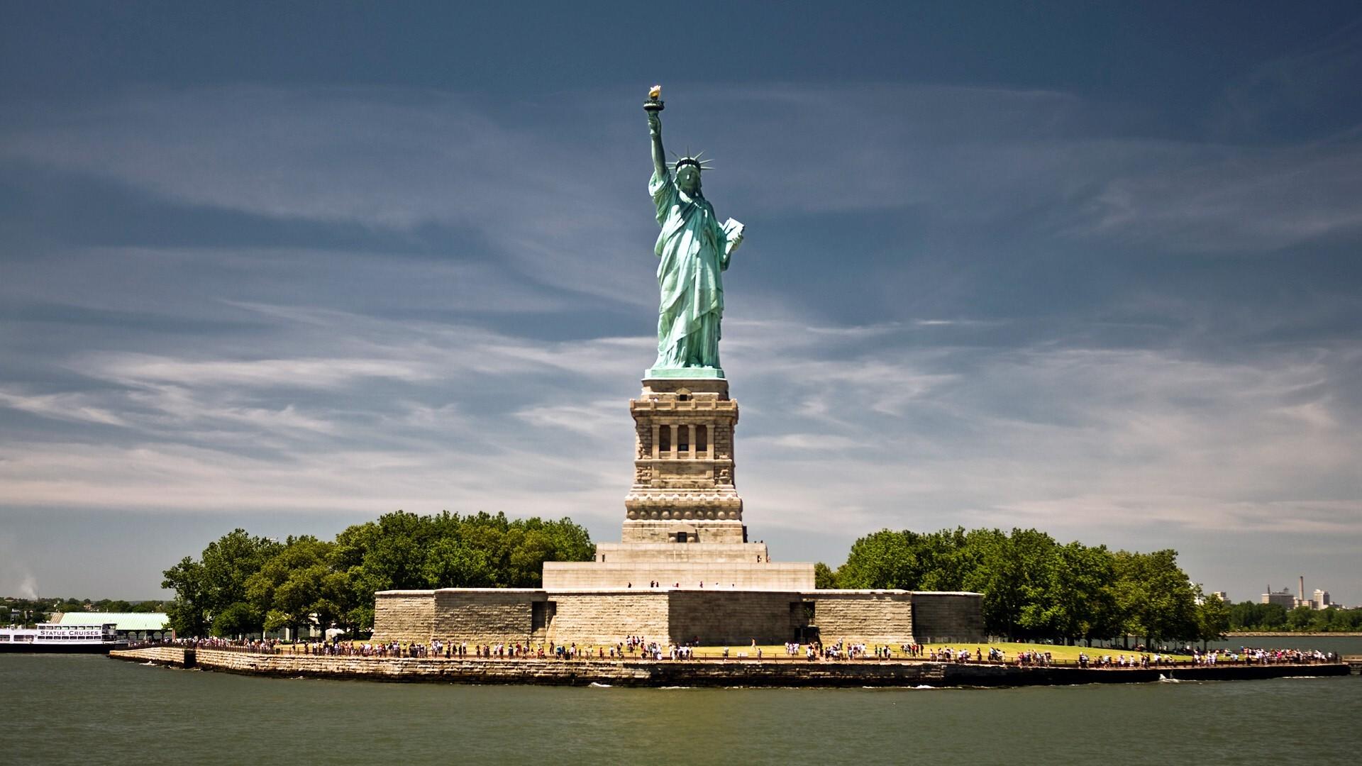 1920x1080 Statue of Liberty Wonders in New York City US HD Wallpaper