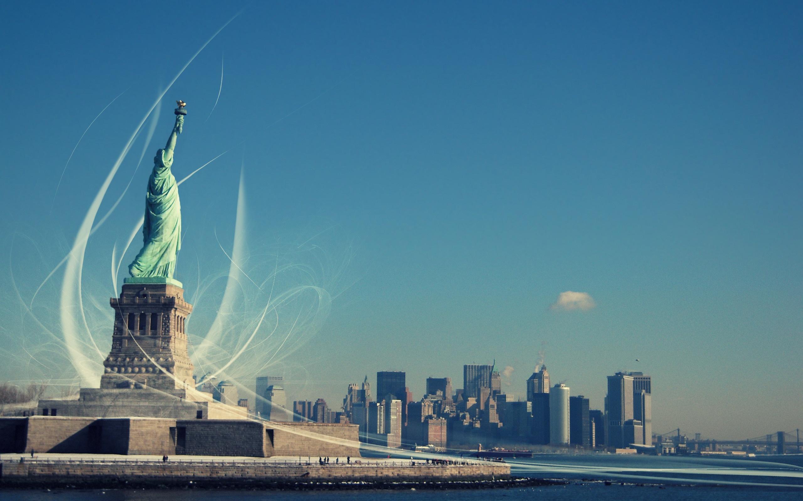 2560x1600 Statue of Liberty in New York HD wallpaper