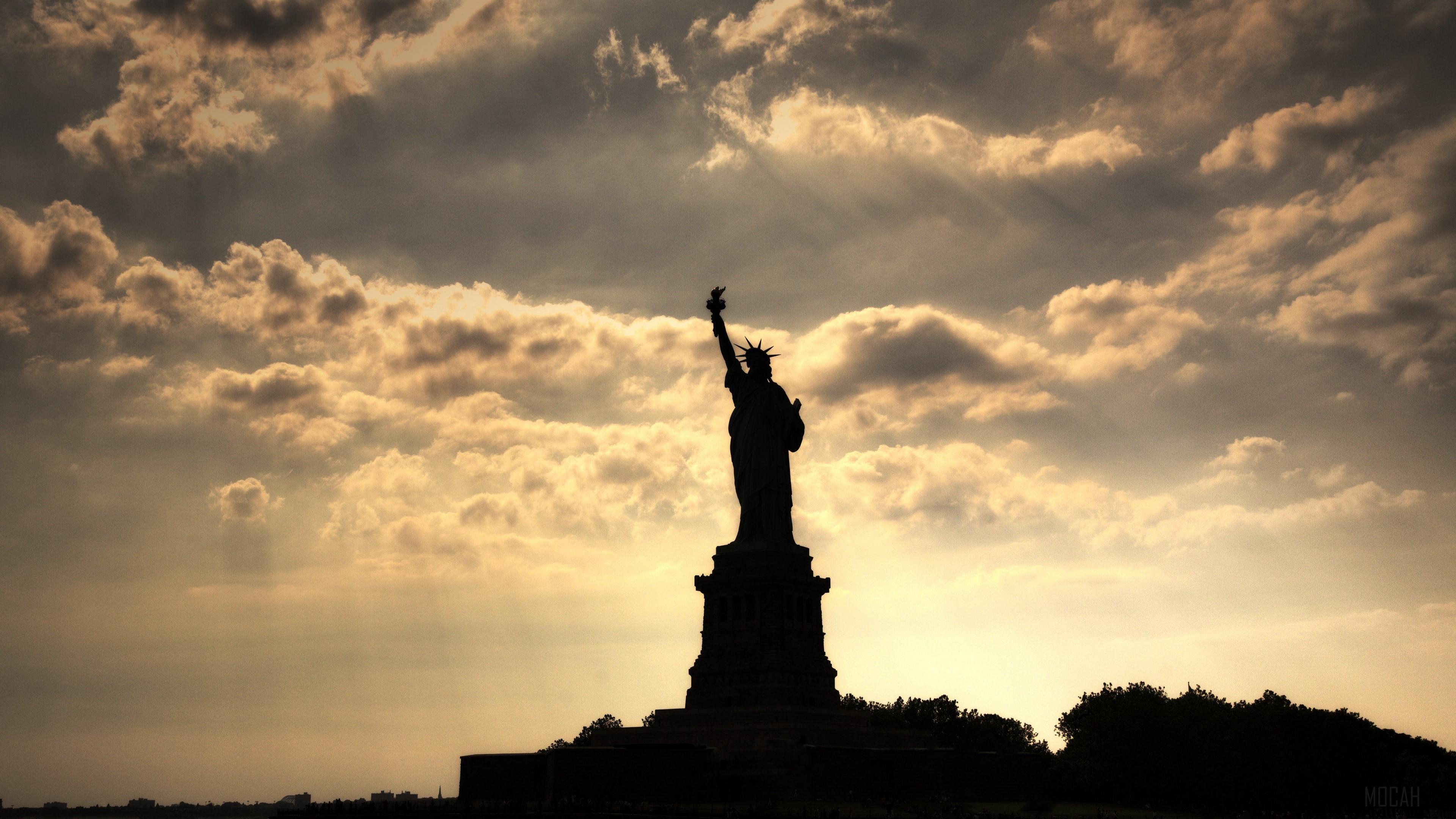 3840x2160 statue of liberty HD wallpaper, Background