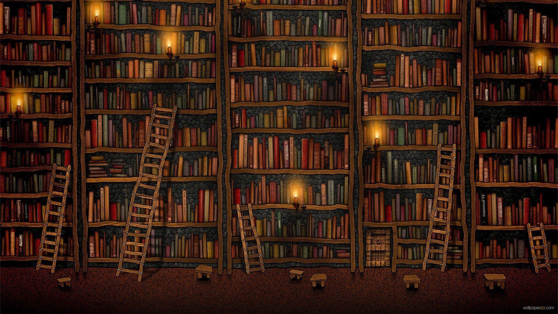 1920x1080 Hogwarts Books Wallpaper