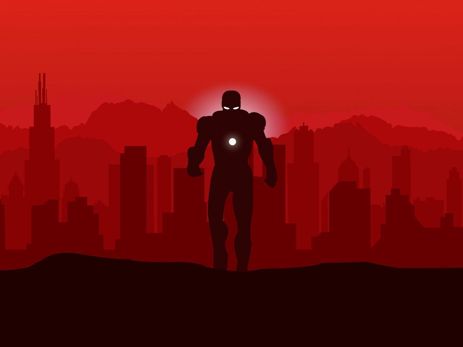 1600x1200 Minimalist Superhero Mac Wallpaper