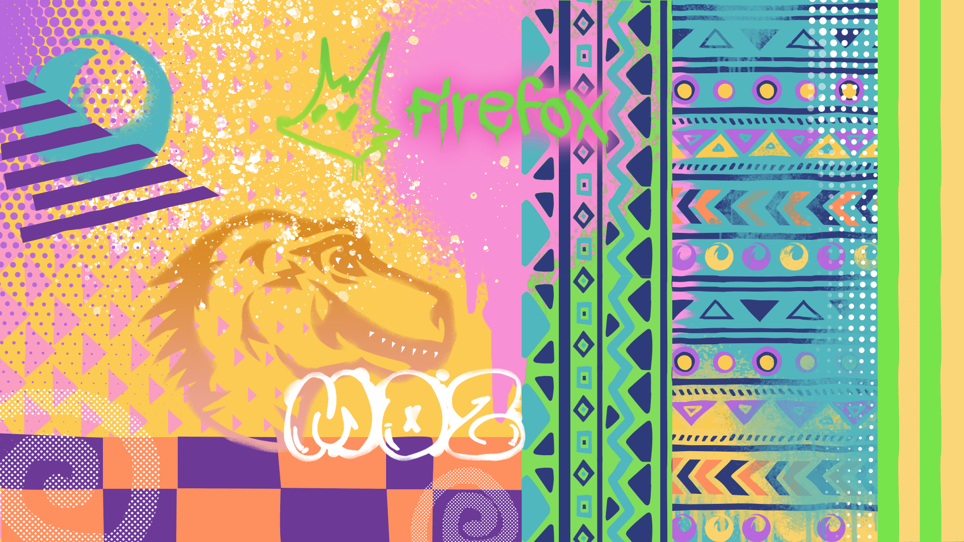 1920x1080 90s vibes: Fresh themes for Firefox, video calls and more