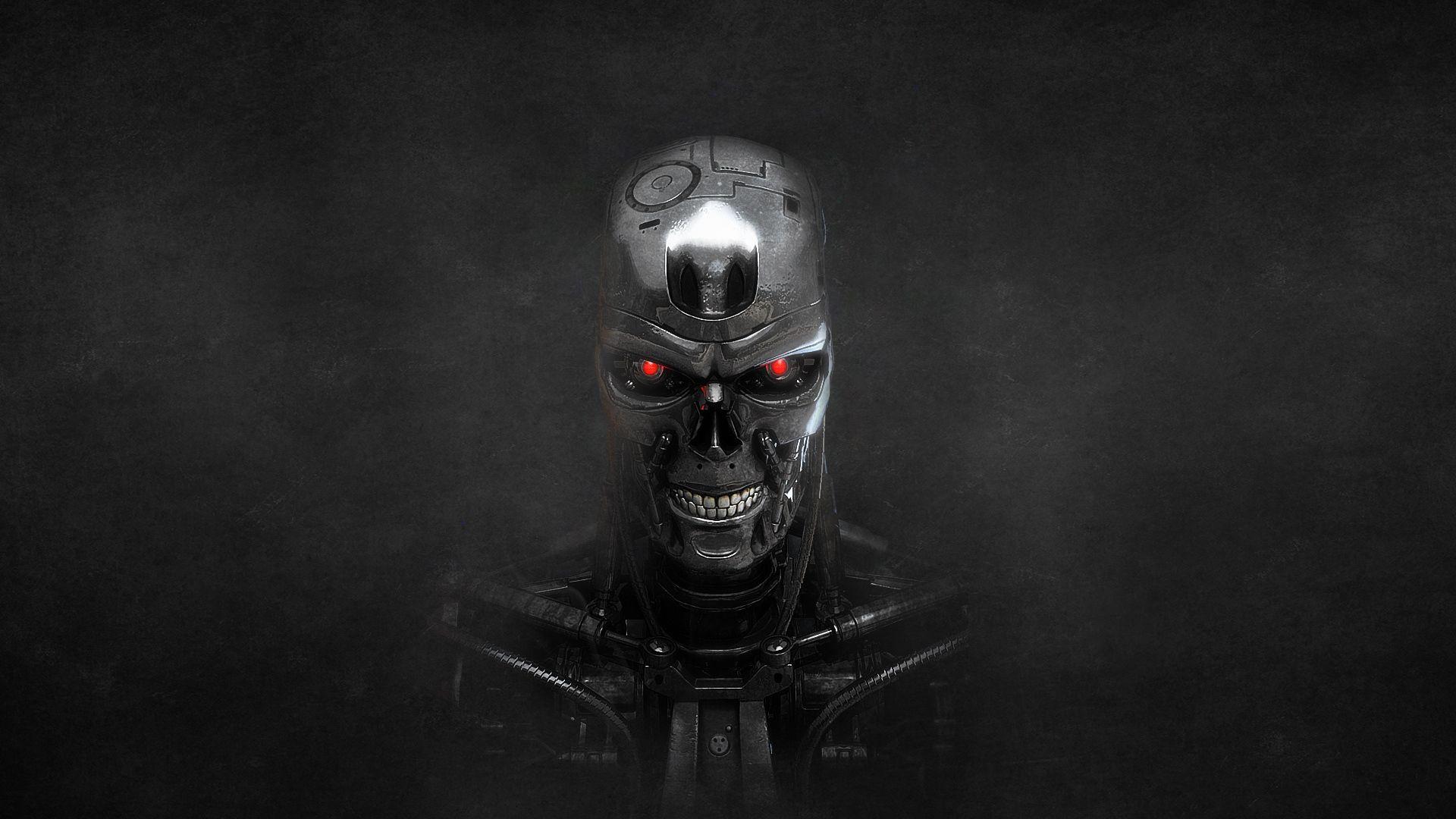 1920x1080 Download Wallpaper 1920x1080 terminator, skeleton, metal, black