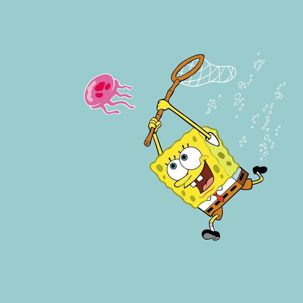 1024x1024 Is Spongebob a cartoon representation a Clegg? Spongebob uses a net to catch jelly fish. Clegg also uses a. Spongebob wallpaper, Spongebob, Jellyfish painting