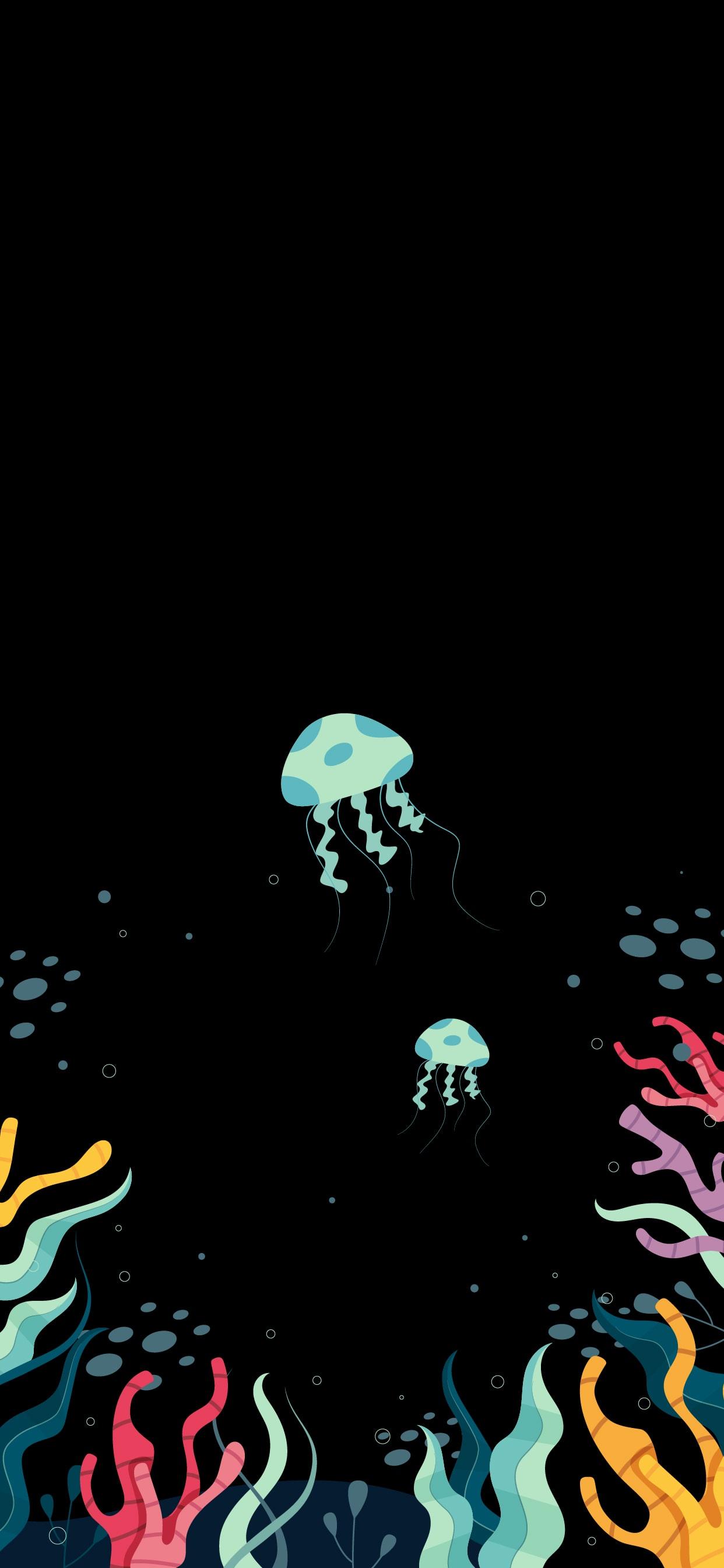 1242x2688 Jellyfish Fields Wallpaper Free HD Wallpaper