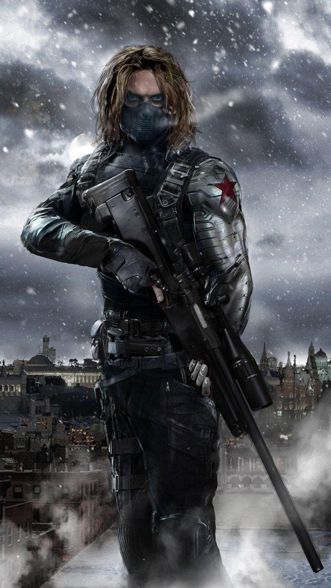 The Winter Soldier Bucky Barnes Captain America Ci iPhone Wallpapers  Free Download
