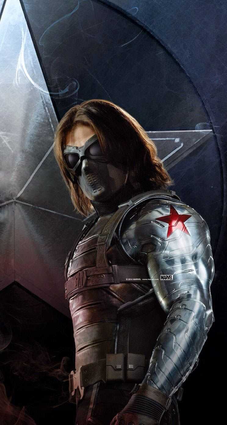 744x1392 Bucky Barnes Phone Wallpaper Free HD Wallpaper