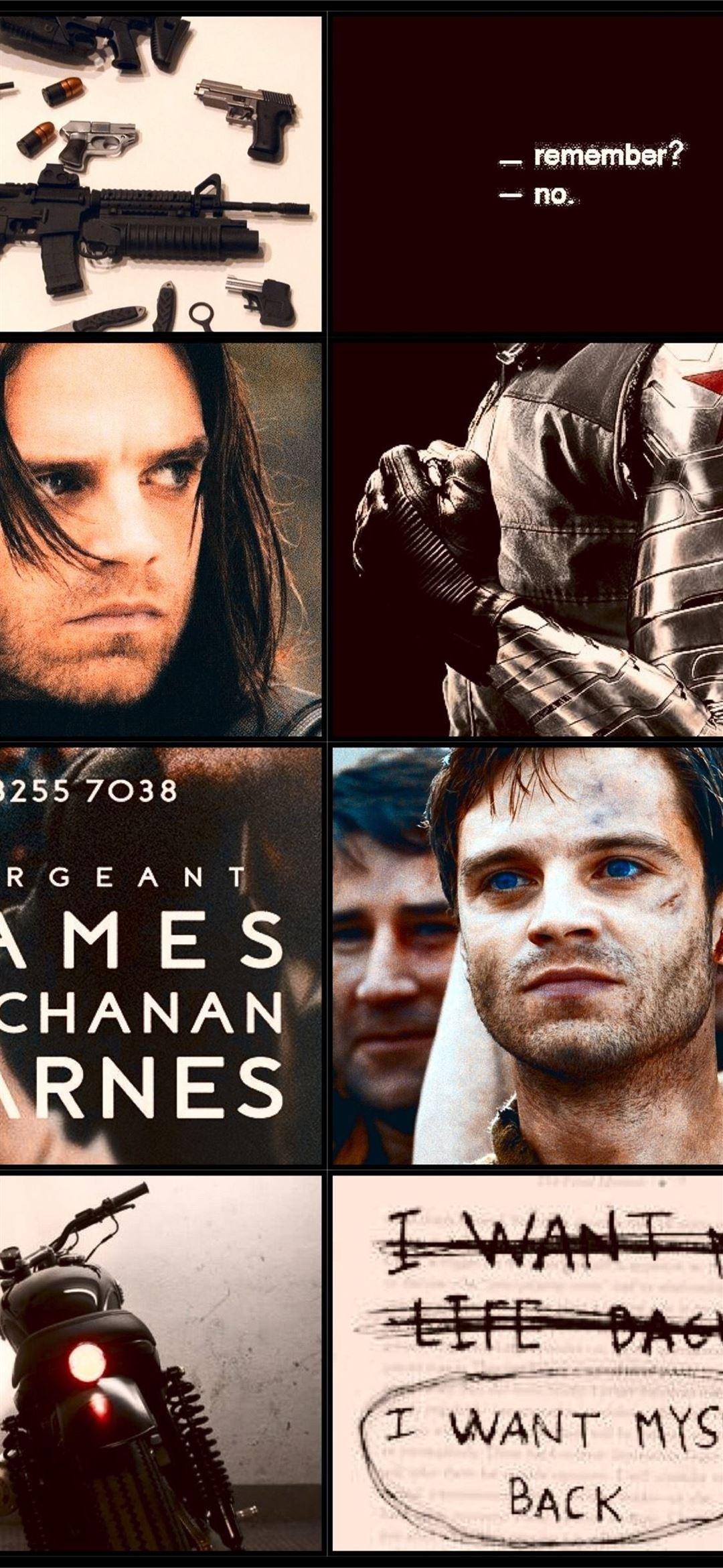 1080x2340 Bucky Barnes Winter Soldier Aesthetic iPhone Wallpaper Free Download