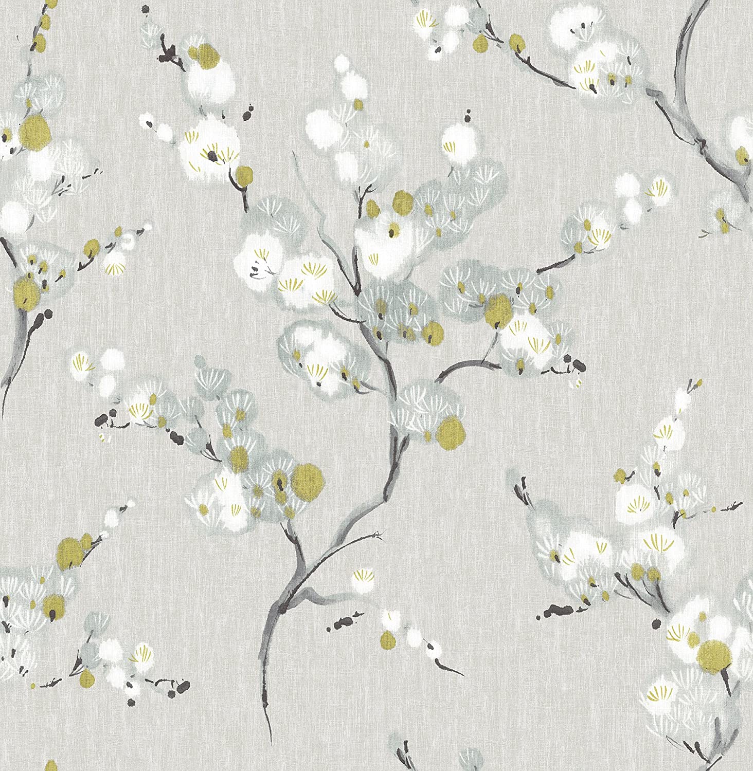 1464x1500 NuWallpaper NU2679 Mirei Peel & Stick Wallpaper, Taupe : Everything Else