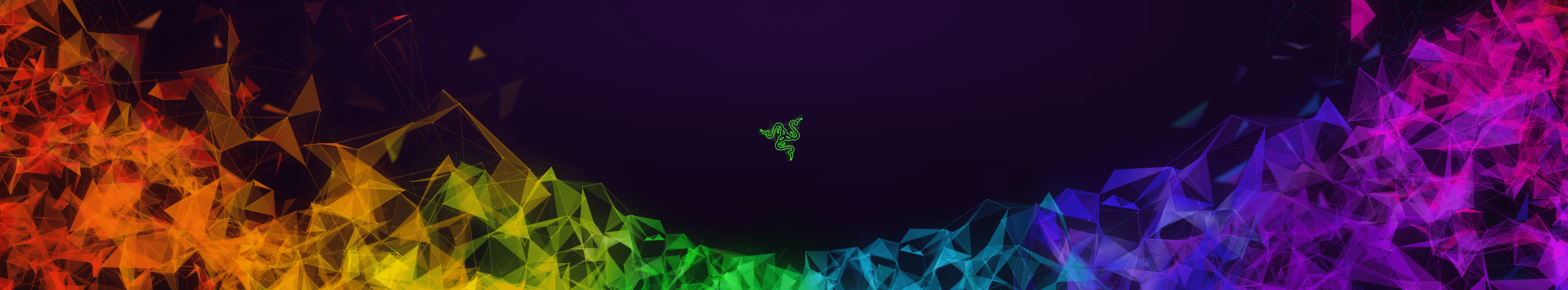 7784x1440 Razer Rainbow Wallpaper