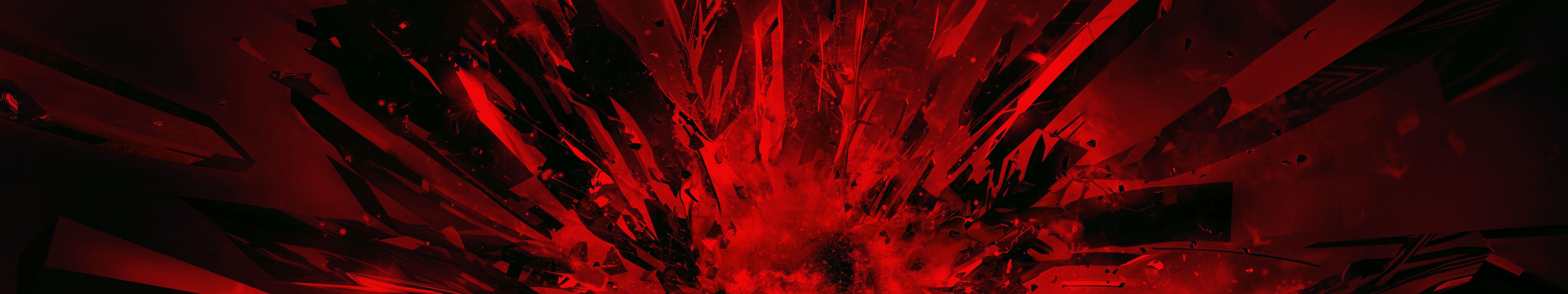 5760x1080 Triple Monitor Wallpaper Red HD Wallpaper