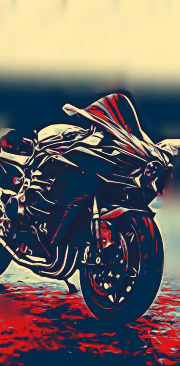 630x1280 KAWASAKI NINJA H2R wallpaper