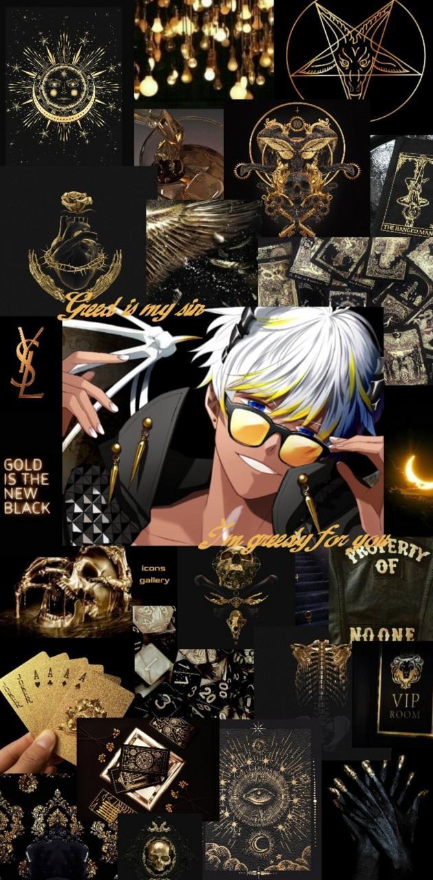 630x1280 Mammon obey me wallpaper