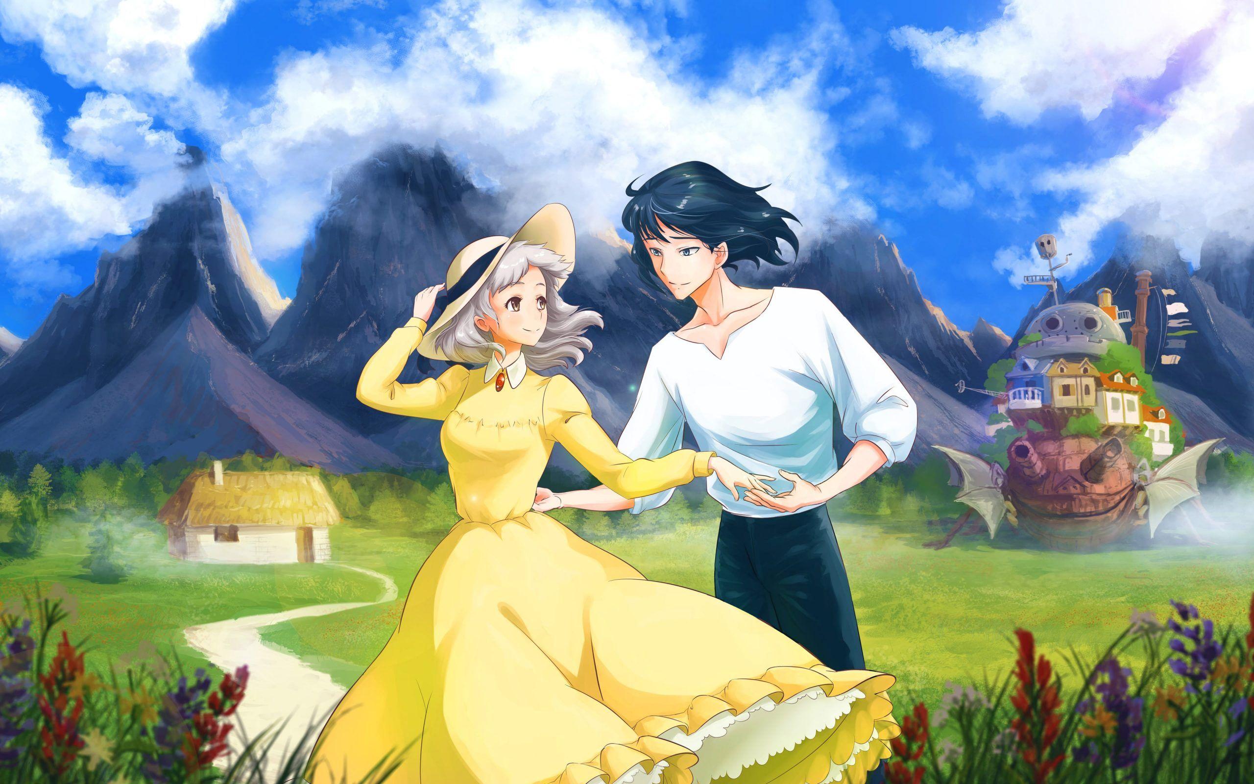 2560x1600 Howl's Moving Castle UHD Wallpaper