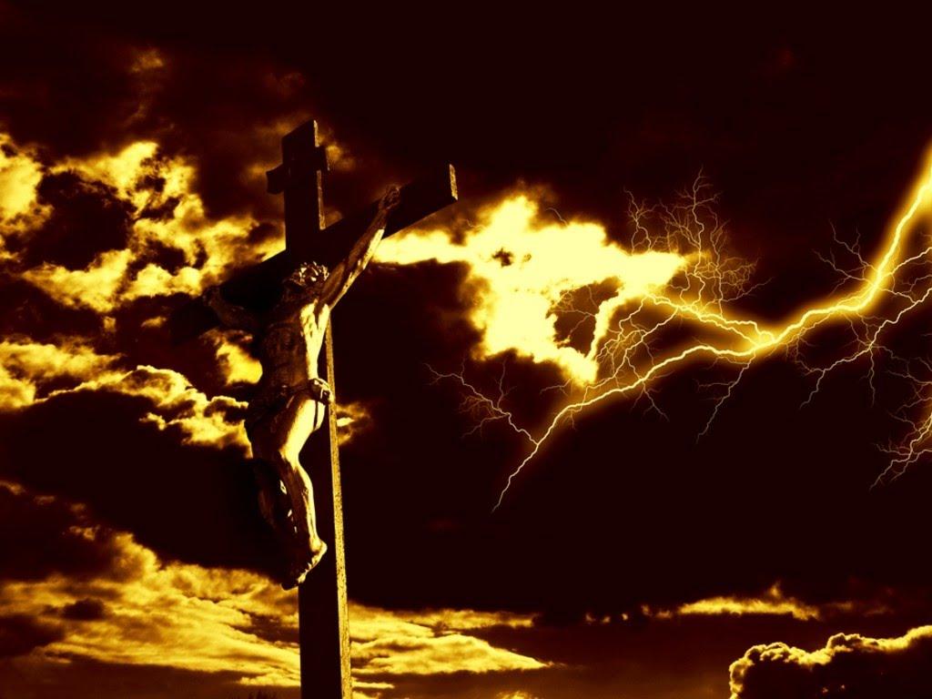 1024x768 Free Christian picture and Jesus Christ image, coloring pages, clip arts, wallpaper: Crucifixion of Jesus Christ picture and drawing image