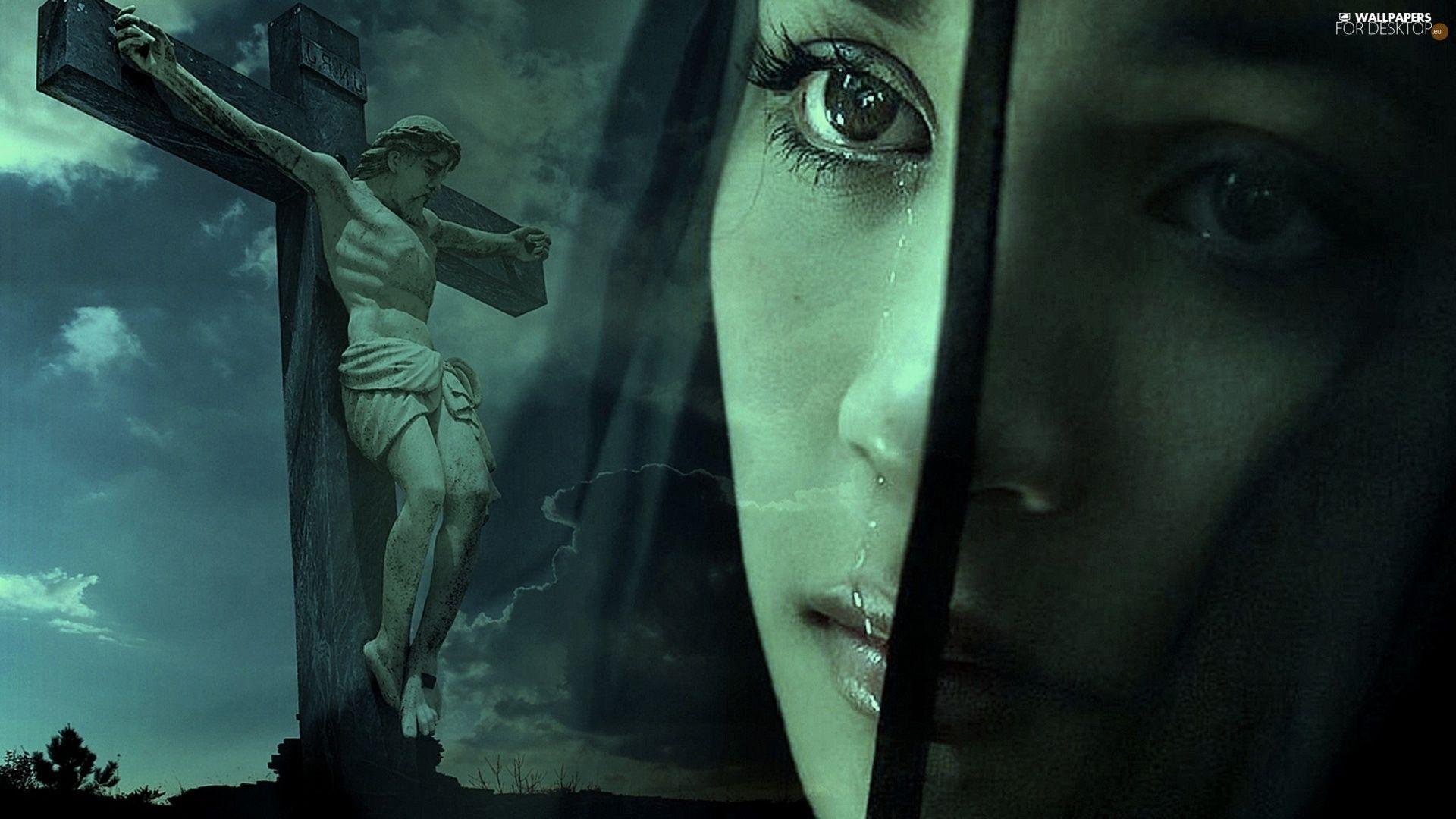 1920x1080 Jesus, crucified, Crying, Mary. Jesus, Crucified, Mary