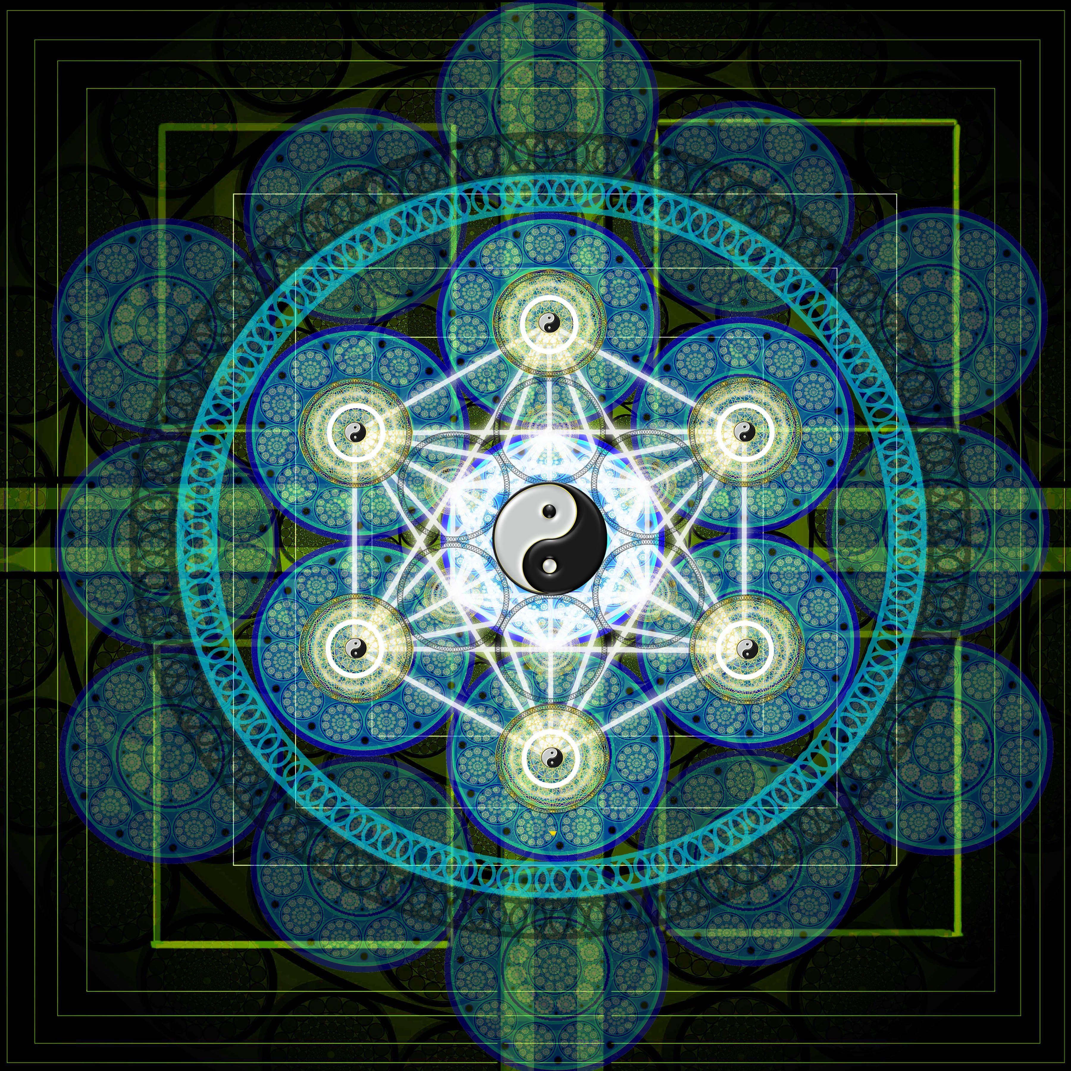 3600x3600 Geometry 3D Wallpaper