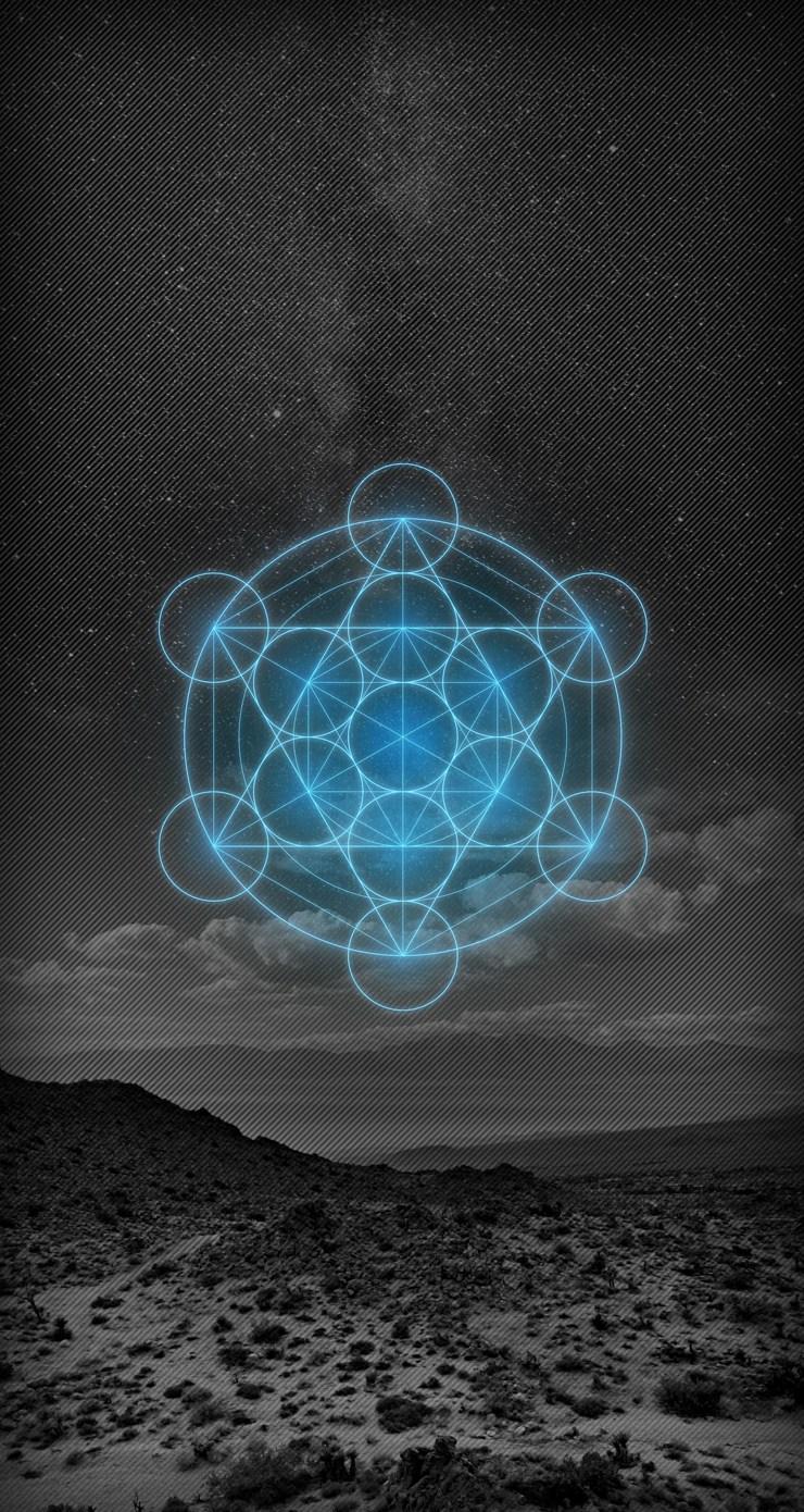 740x1390 Sacred Geometry Desktop Background