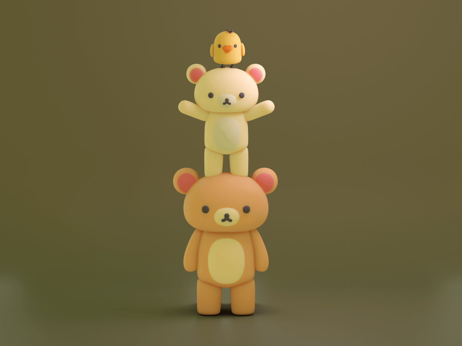 1600x1200 Rilakkuma and Kaoru by Brad Verlander on Dribbble