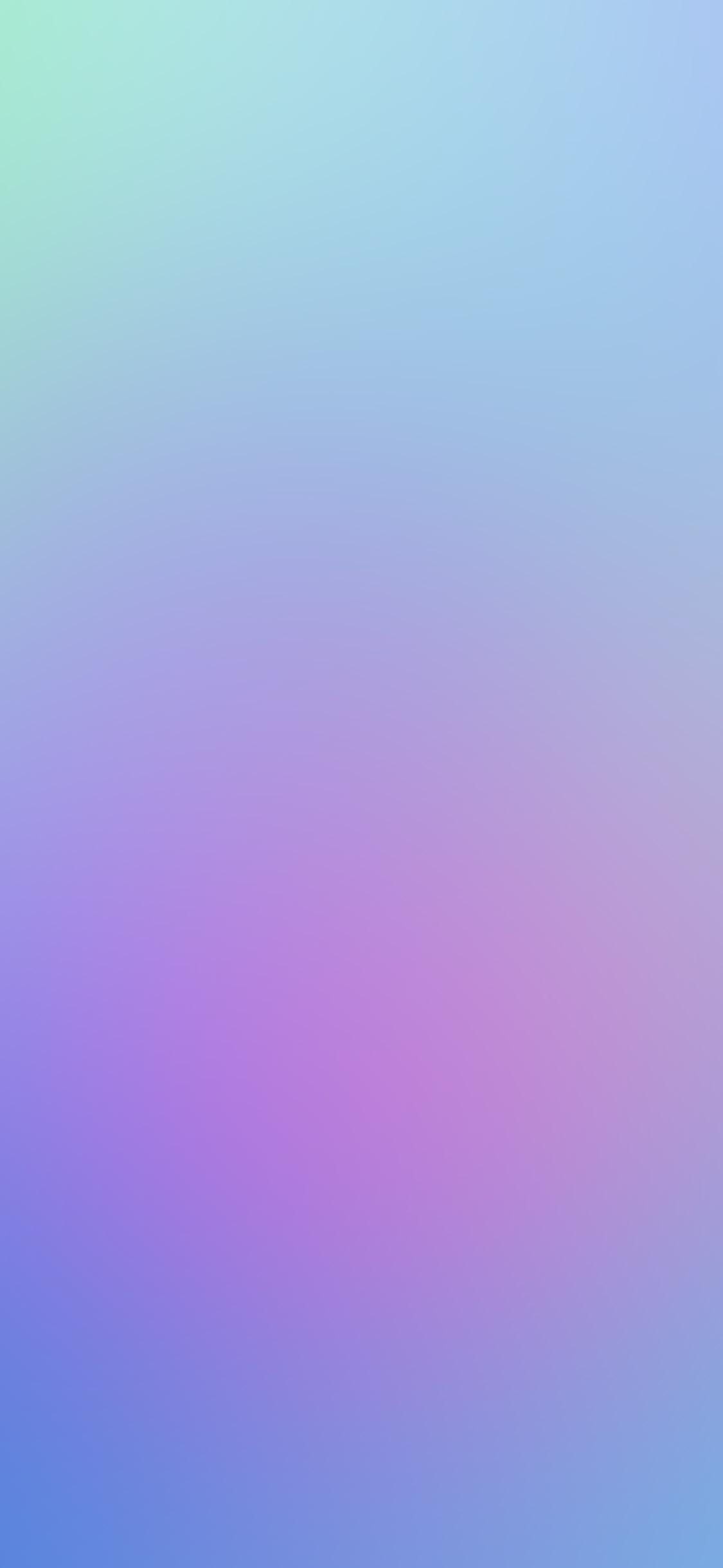 1125x2436 Blur Gradation Blue Soft Pastel Wallpaper
