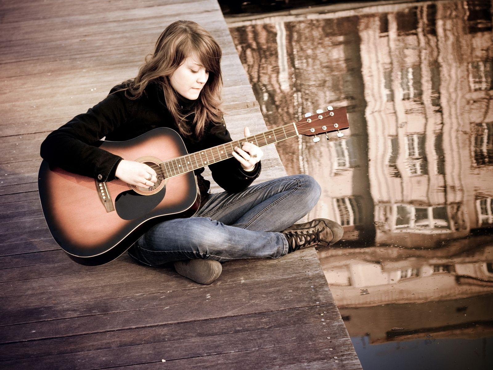 1600x1200 Amor por la música. Playing guitar, Guitar, Guitar girl