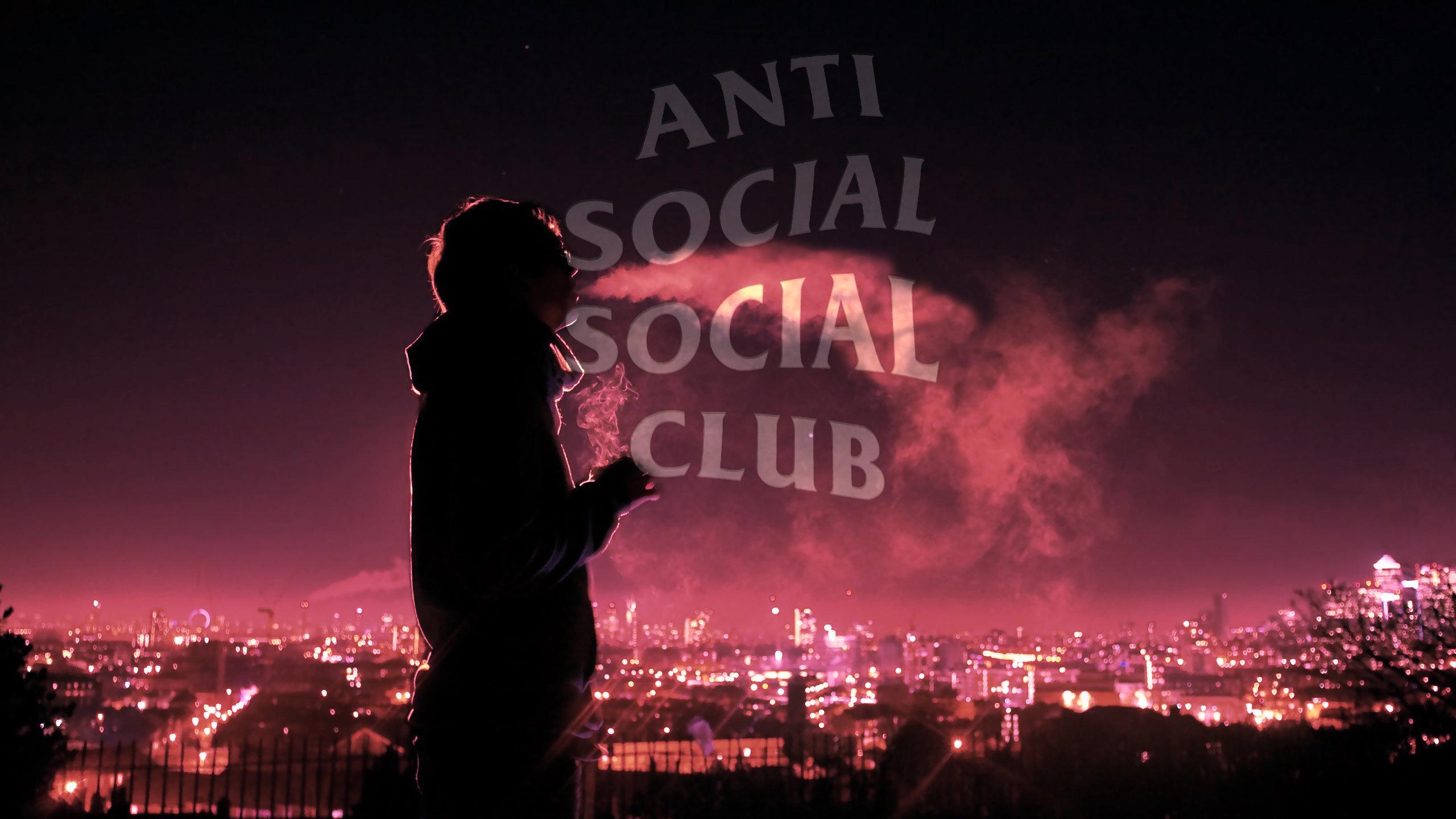 2560x1440 Anti Social Social Club Logo Wallpaper